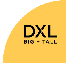 DXL logo with yellow curved background