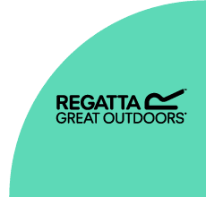 Regatta logo with green curved background