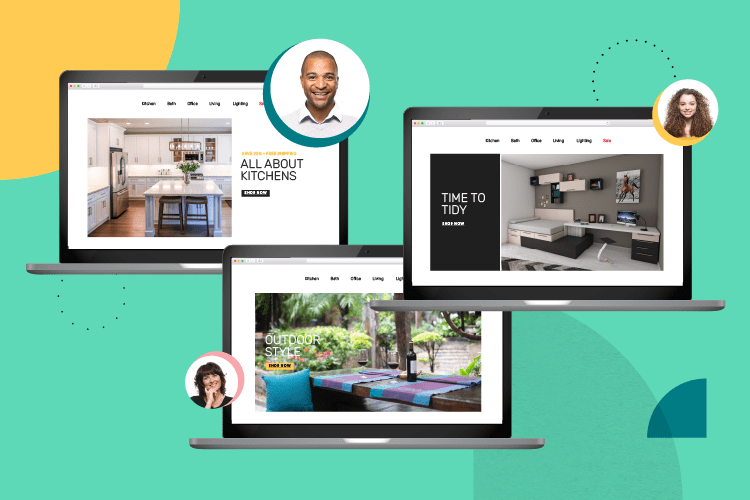 Three personalized homepages