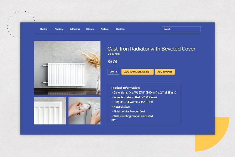 Heating and Plumbing Retailer Tests & Optimizes UX Elements on Product Detail Pages