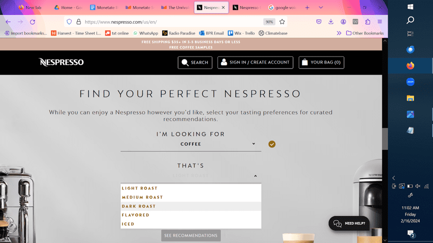 Nespresso Predictive Search Example