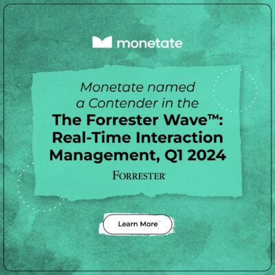 Monetate Named a Contender in Real-Time Interaction Management by Forrester  